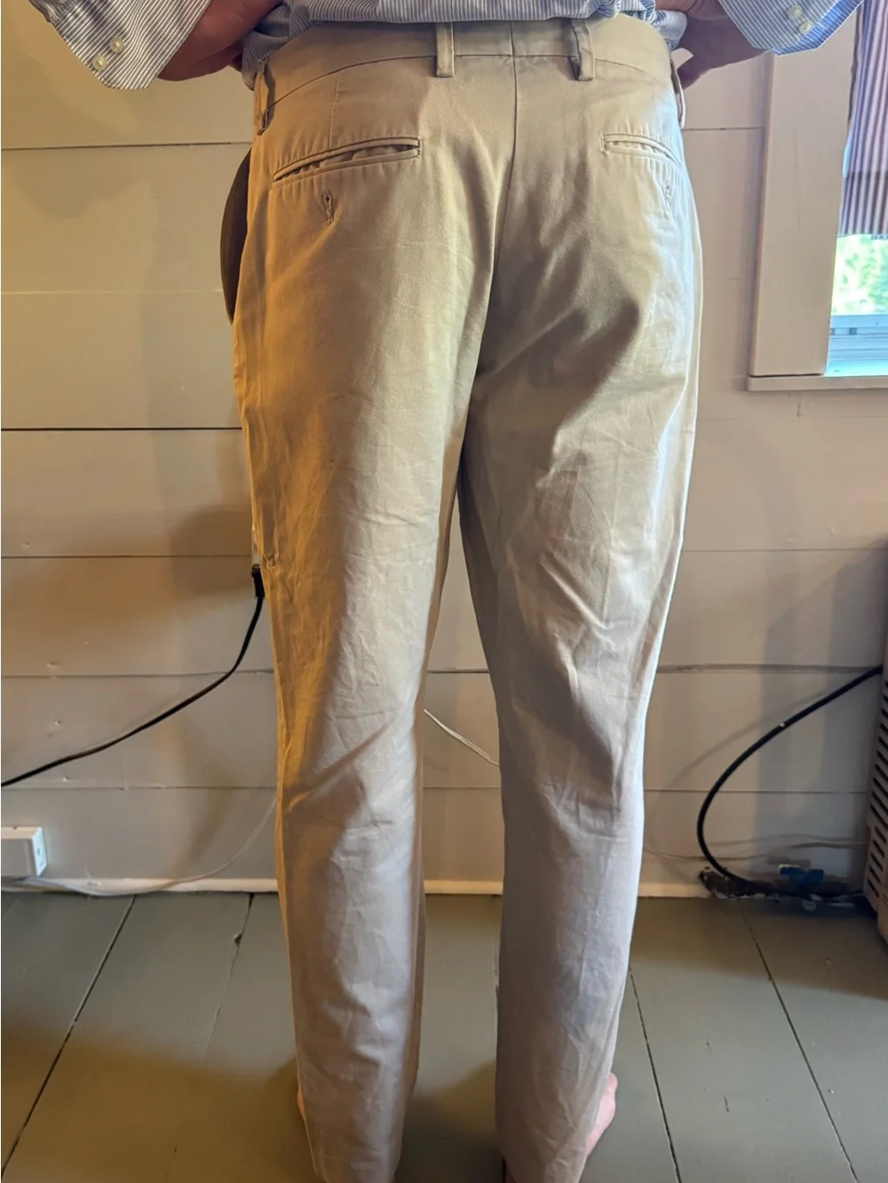 Men's JCrew Khaki Cotton Khaki Pants - Slim Fit